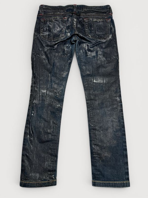 Jean Paul Gaultier 2000s Indigo Waxed Denim Jeans
