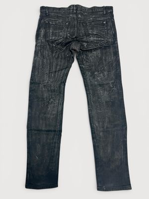 Saint Laurent Paris by Hedi Slimane SS2015 Waxed Denim Jeans