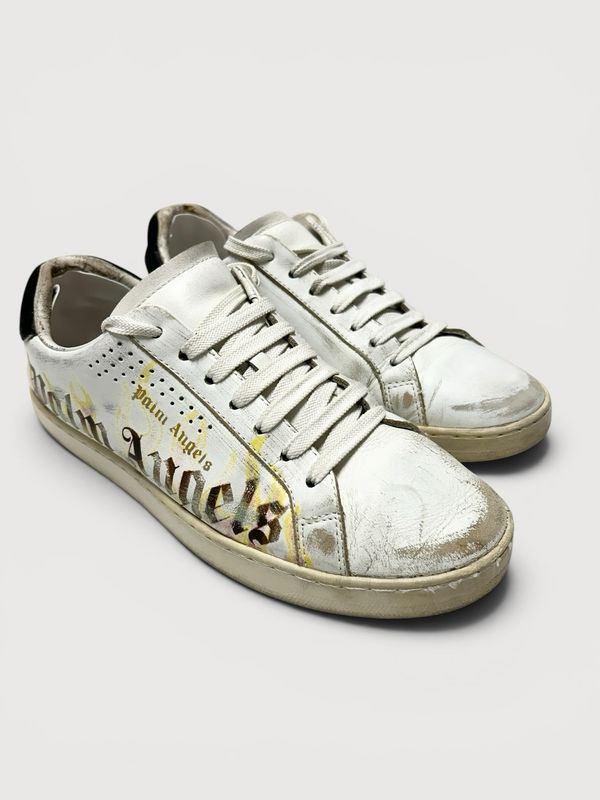 Palm Angels Flame Distressed Low Sneaker