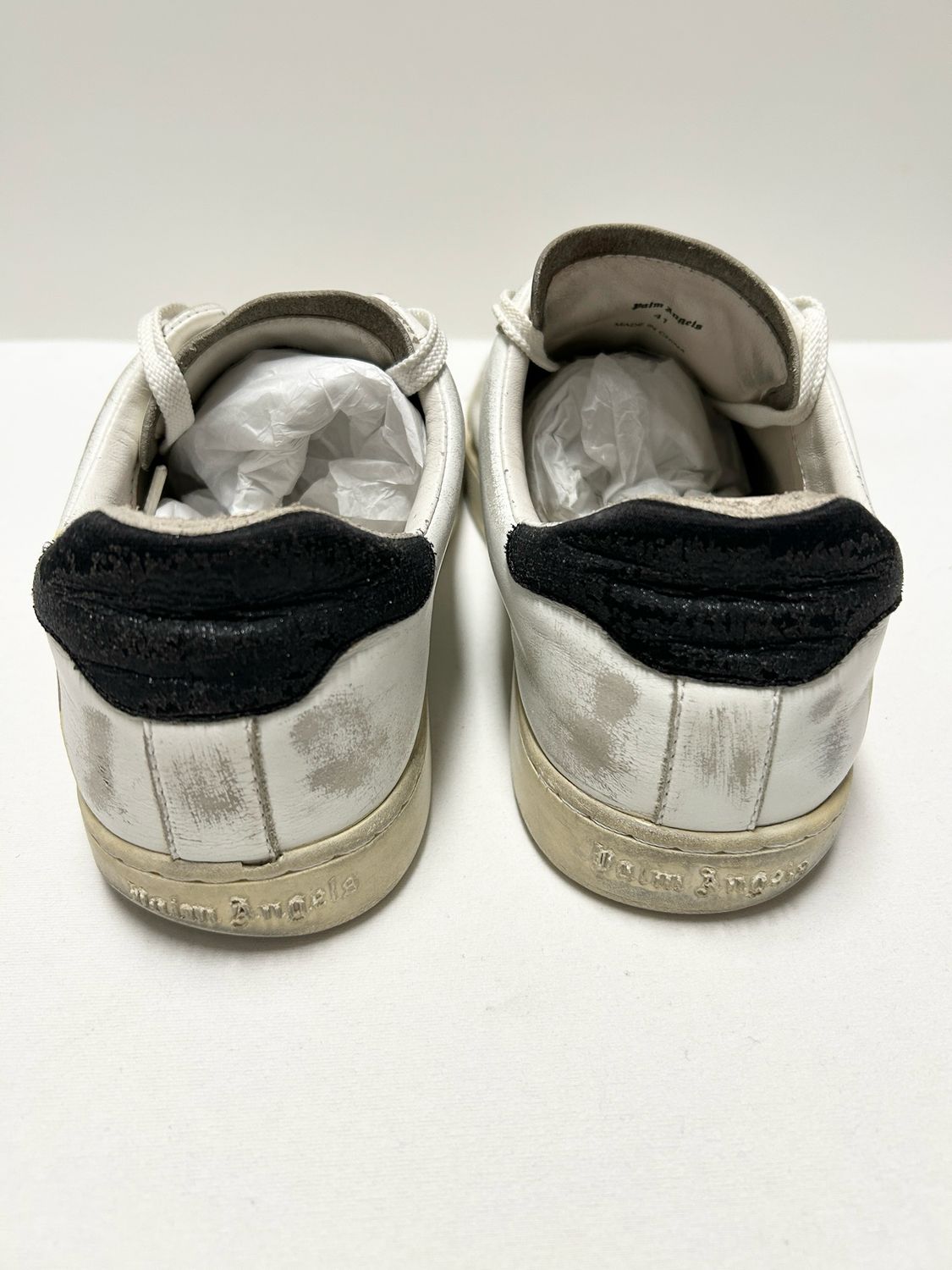 Palm Angels Flame Distressed Low Sneaker