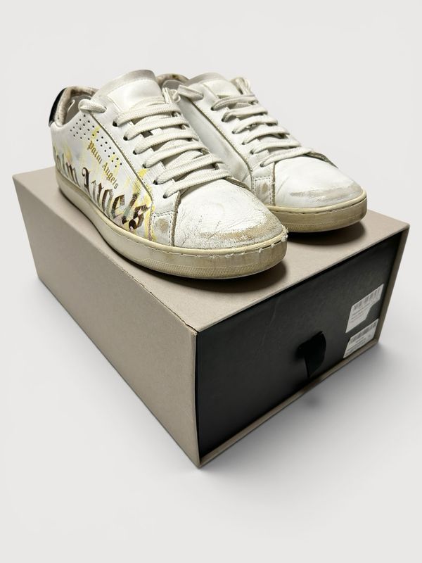 Palm Angels Flame Distressed Low Sneaker