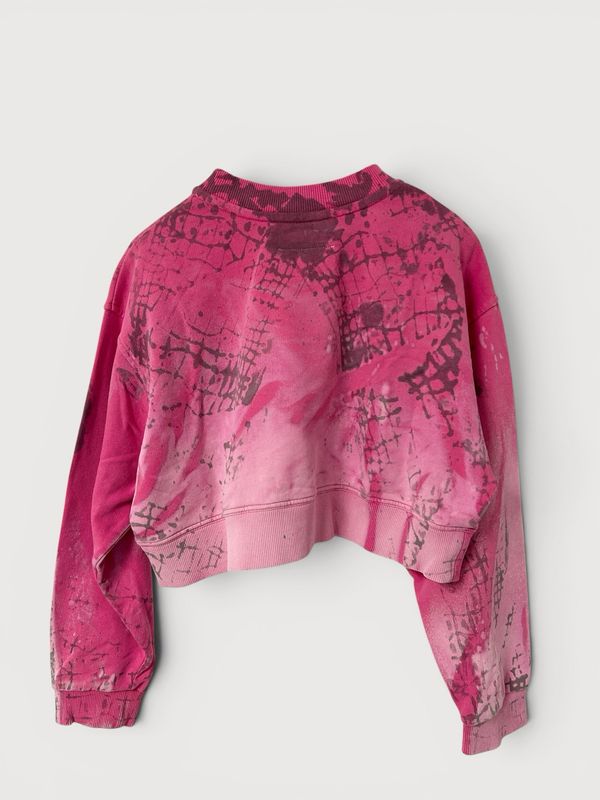 Maison Margiela  SS2023 Foil Logo Cropped Crewneck