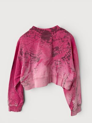 Maison Margiela  SS2023 Foil Logo Cropped Crewneck