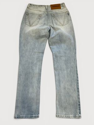 Vetements Pentagram Tattoo Gothic Logo Denim Jeans