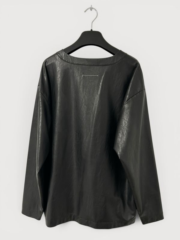 Maison Margiela  FW2021 Leather Cutout Top