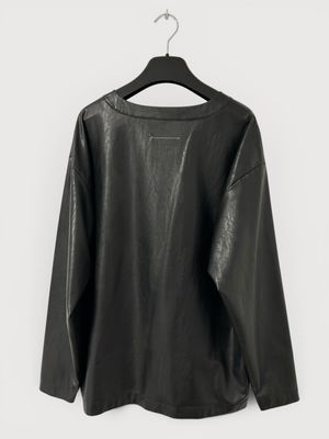 Maison Margiela  FW2021 Leather Cutout Top