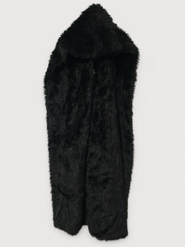 Balenciaga by Demna Demna  2023 Mud Show Hooded Faux Fur Scarf 