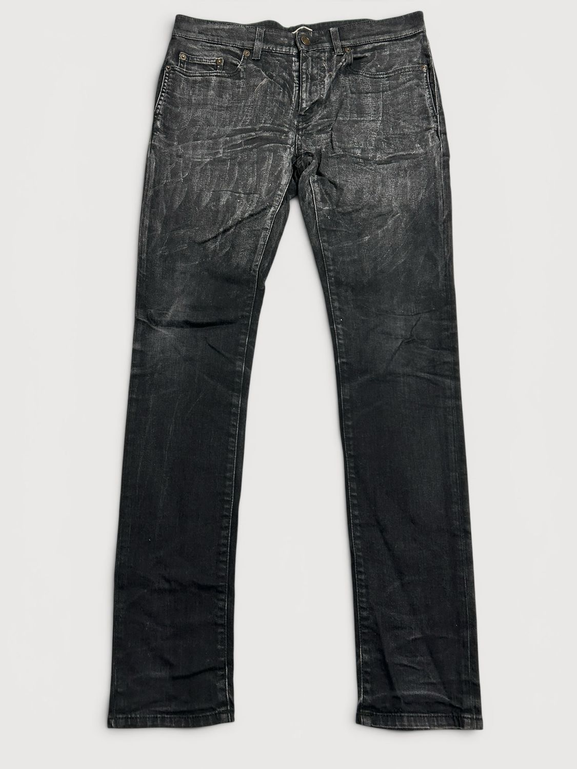 Saint Laurent Paris by Anthony Vaccarello 2019 D02 Waxed Denim