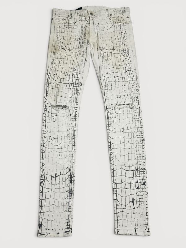 Balmain by Olivier Rousteing FW2015 Croc Print Skinny Denim Balmain by Olivier Rousteing FW2015 Croc Print Skinny Denim