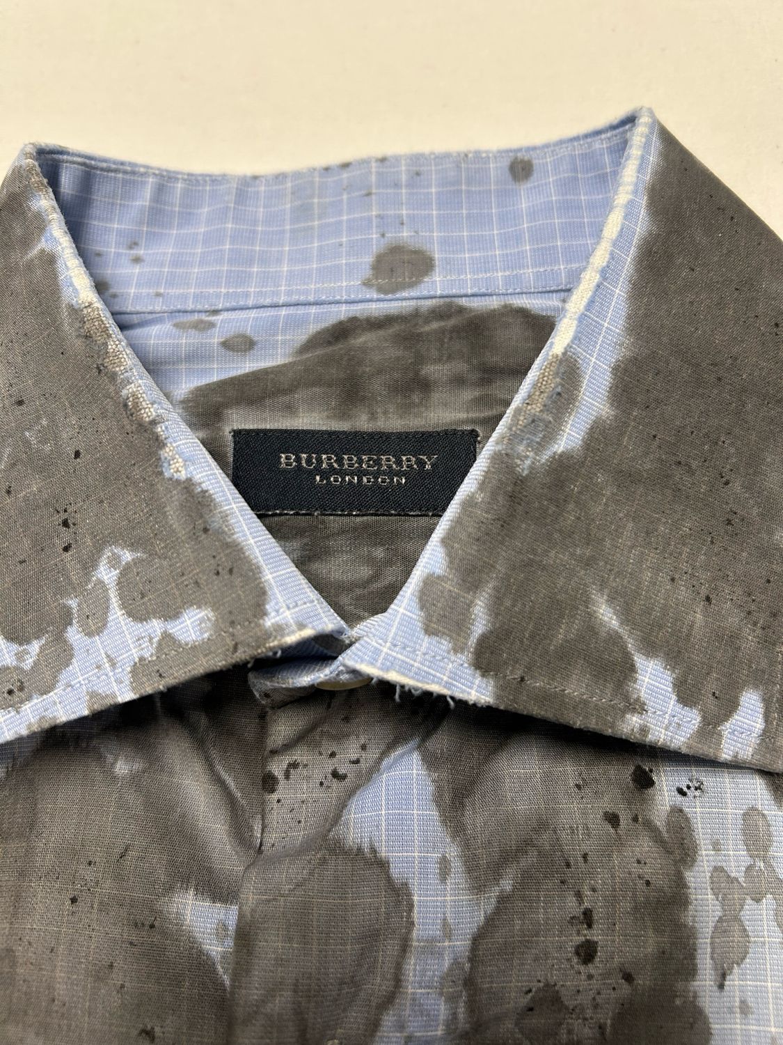 Burberry Skull Print Check Shirt