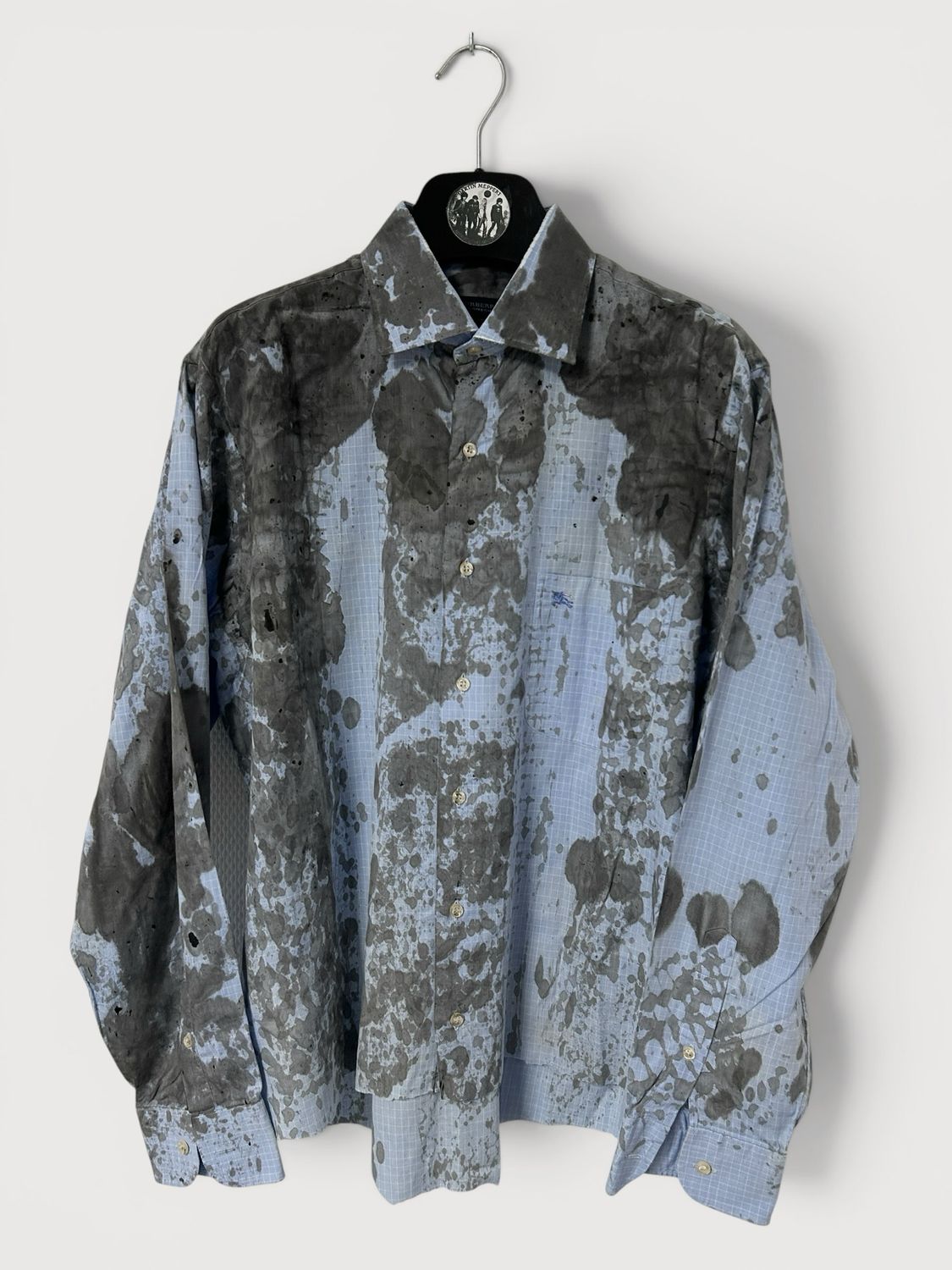 Burberry Skull Print Check Shirt