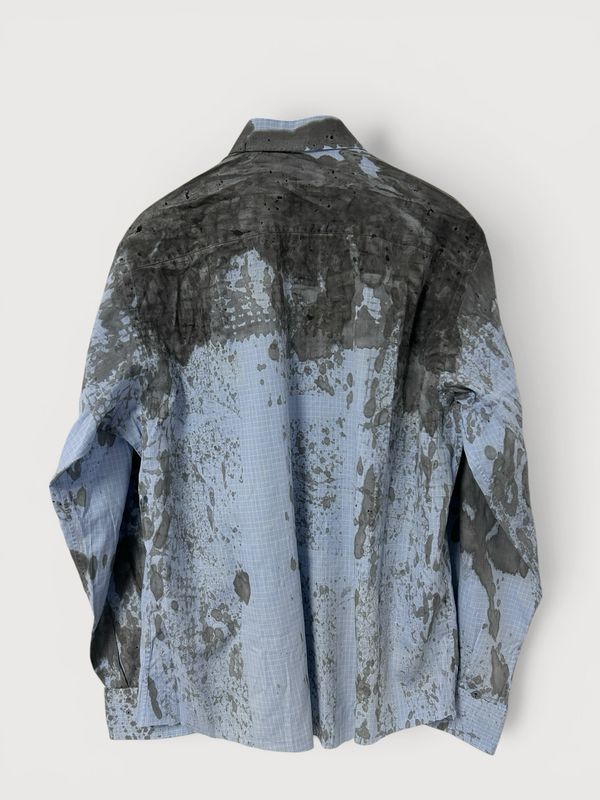 Burberry Skull Print Check Shirt
