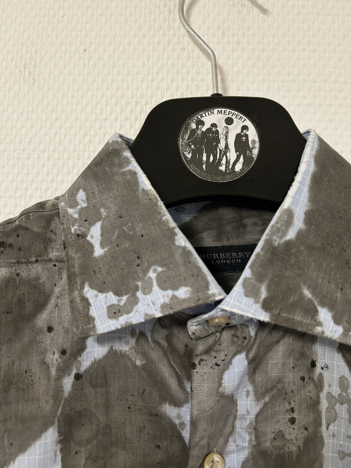 Burberry Skull Print Check Shirt