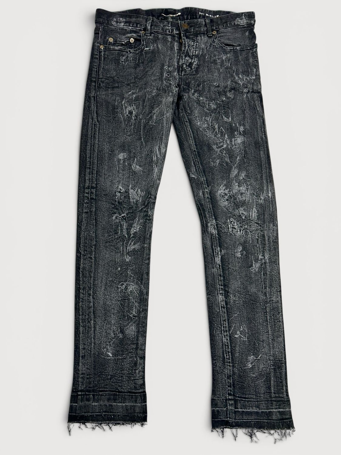 Saint Laurent Paris by Hedi Slimane  SS2014 D01 Waxed Distressed Japanese Denim