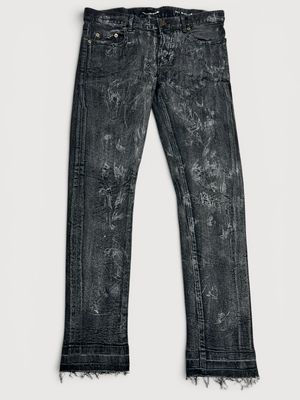 Saint Laurent Paris by Hedi Slimane  SS2014 D01 Waxed Distressed Japanese Denim