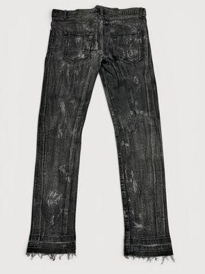 Saint Laurent Paris by Hedi Slimane  SS2014 D01 Waxed Distressed Japanese Denim