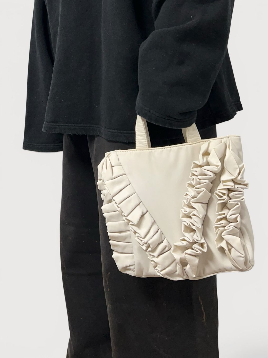 Maison Margiela SS2021 Ruched Drape Tote Bag