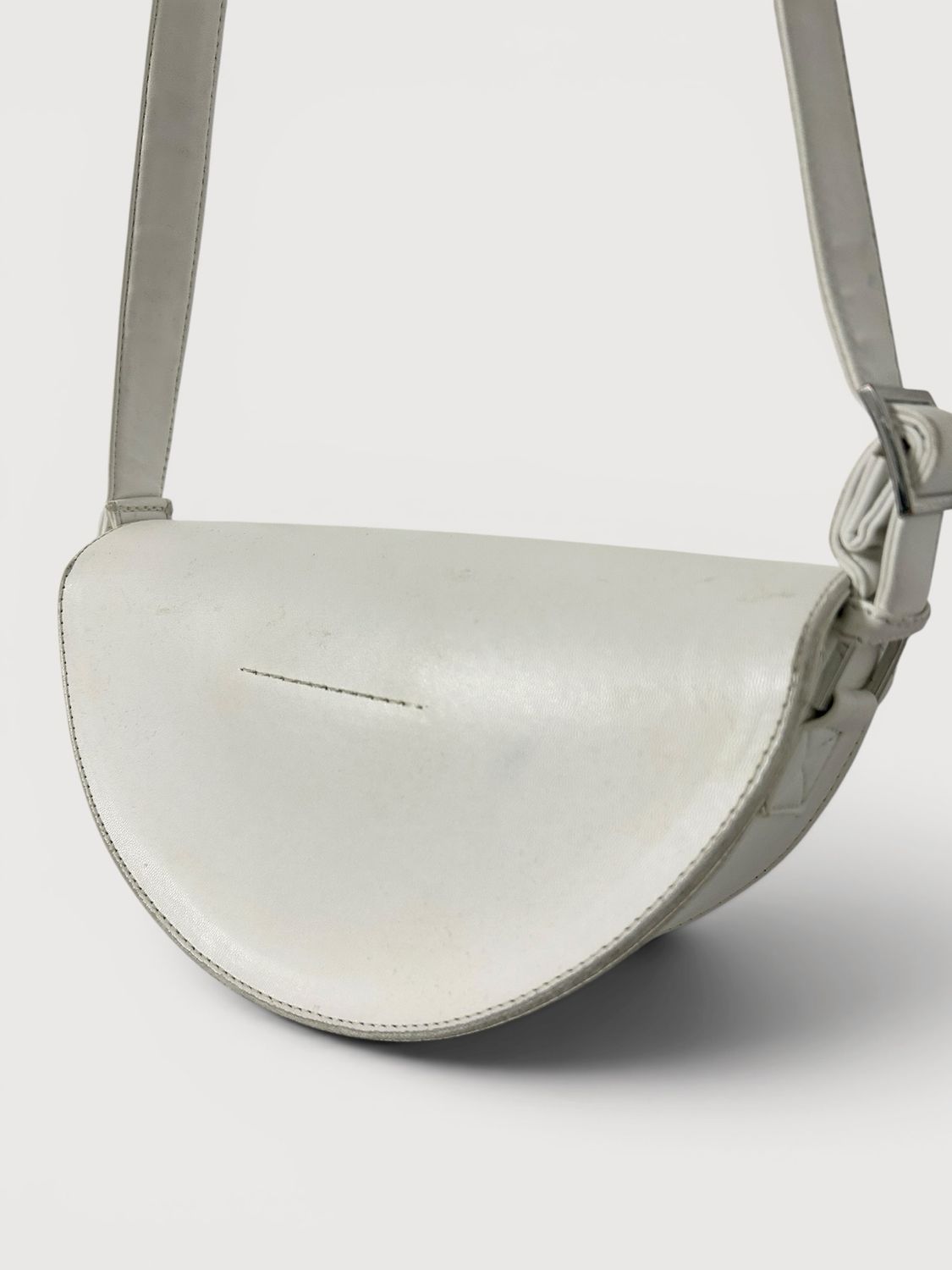 Maison Margiela "Half Moon" Embossed Number Logo Shoulder Bag