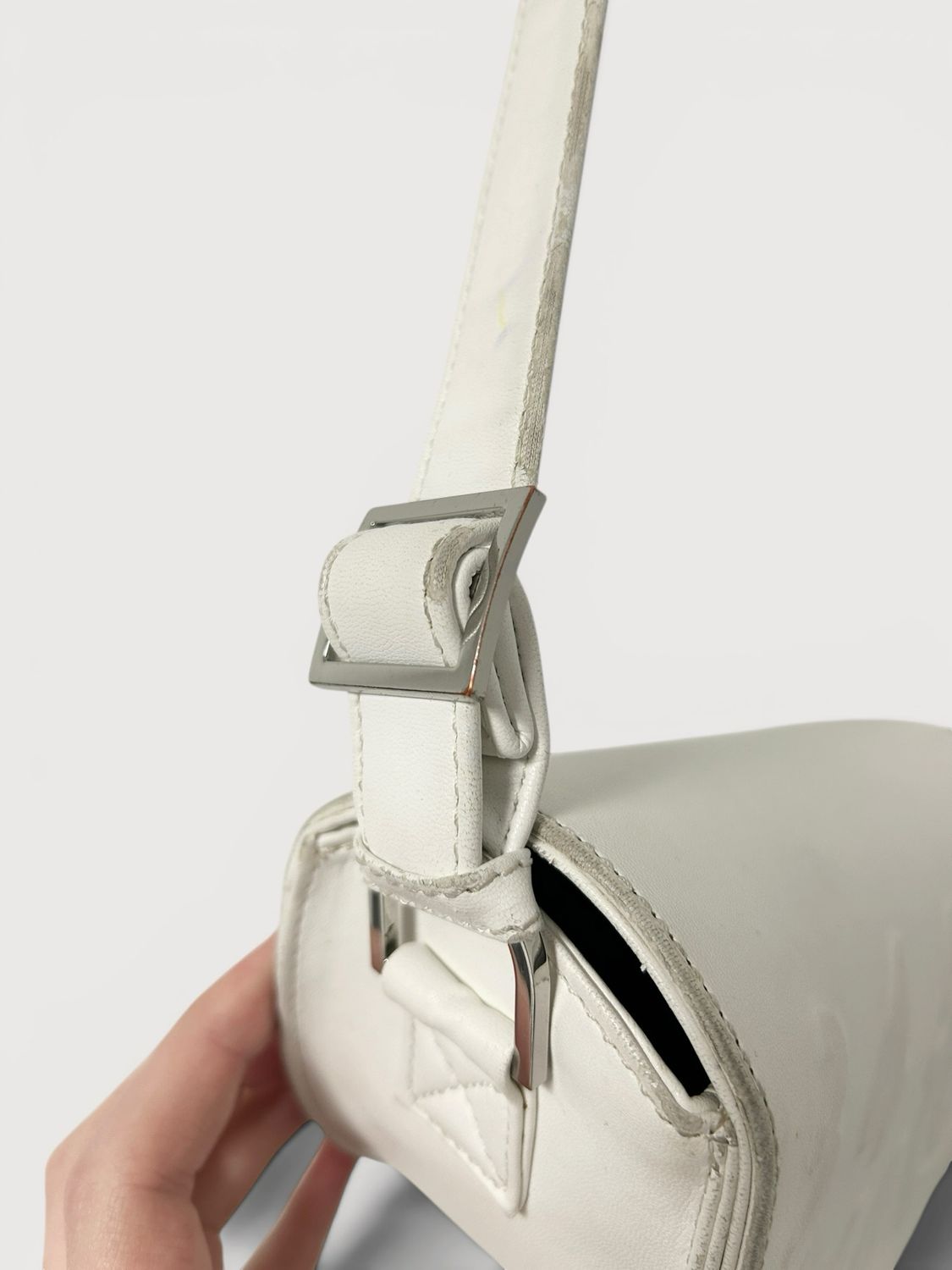 Maison Margiela "Half Moon" Embossed Number Logo Shoulder Bag