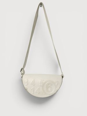 Maison Margiela "Half Moon" Embossed Number Logo Shoulder Bag