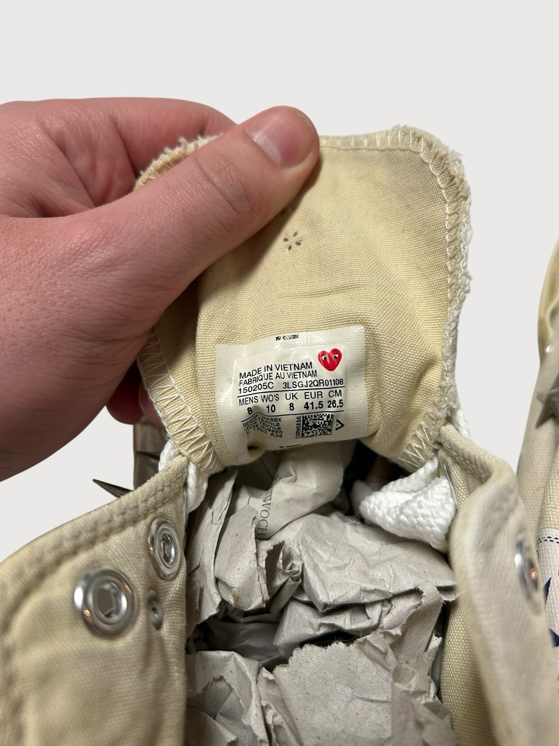 SS2015 Chucks Stud Heart High Top Sneaker