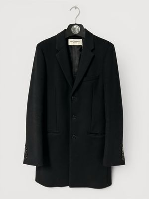 Saint Laurent Paris by Anthony Vaccarello FW2019 Tailored Wool Coat