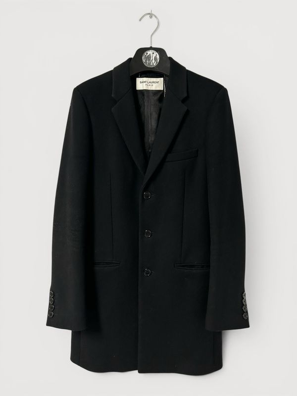 Saint Laurent Paris by Anthony Vaccarello FW2019 Tailored Wool Coat