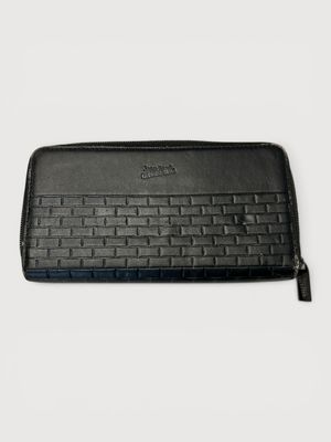 Jean Paul Gaultier Brick Embossed Zip Wallet