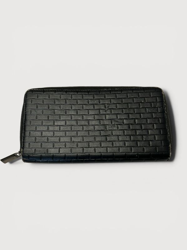 Jean Paul Gaultier Brick Embossed Zip Wallet