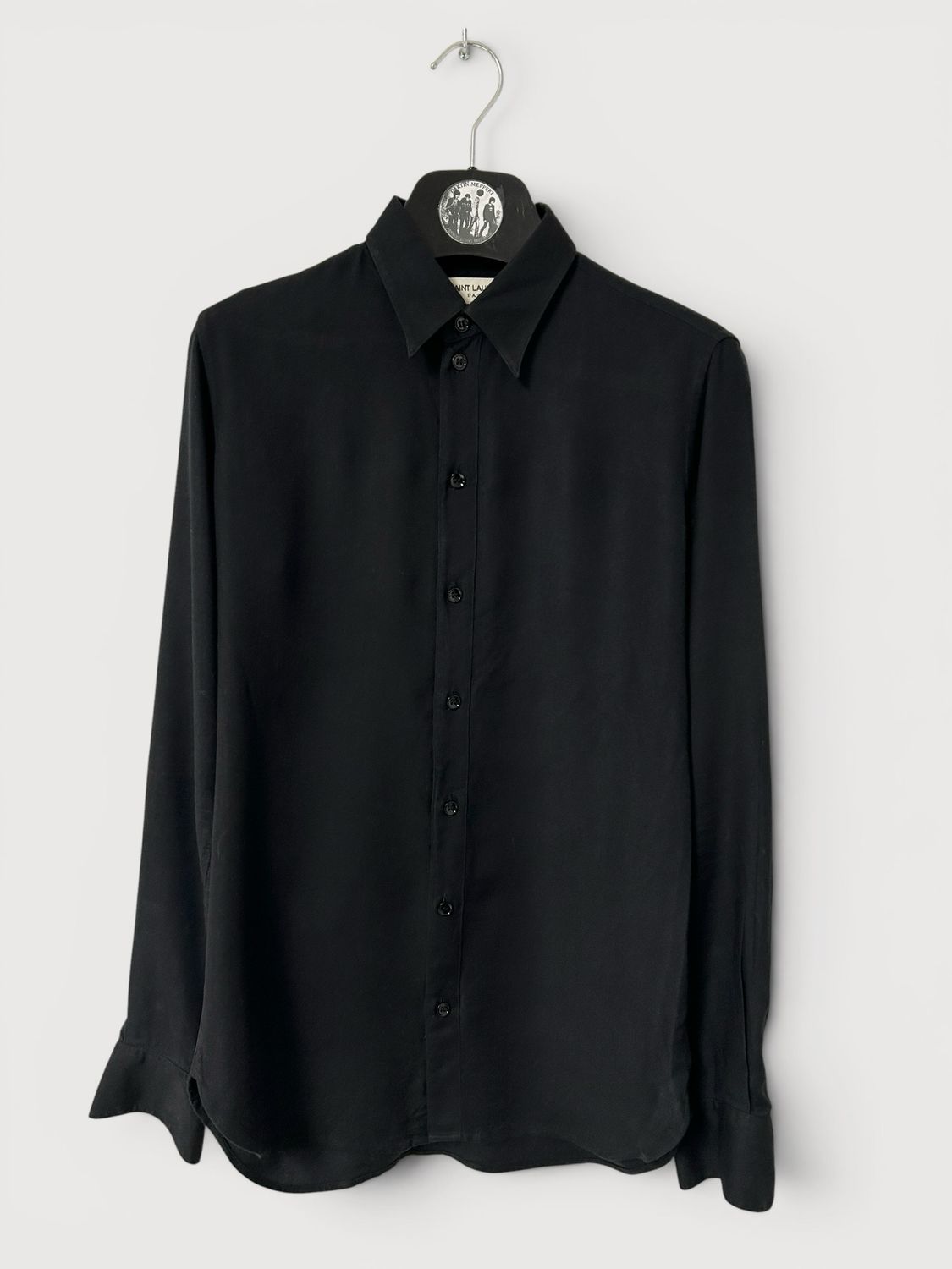 Saint Laurent Paris by Hedi Slimane  FW2016 Point Collar Wool Shirt