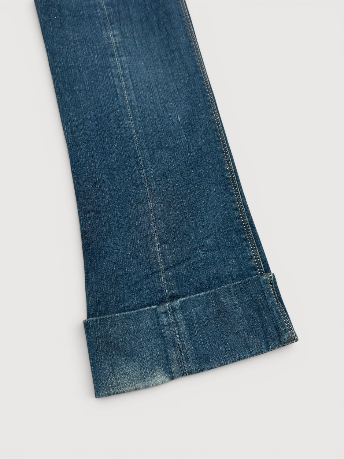 Prada  FW2008 Croc Print Back Seam Denim