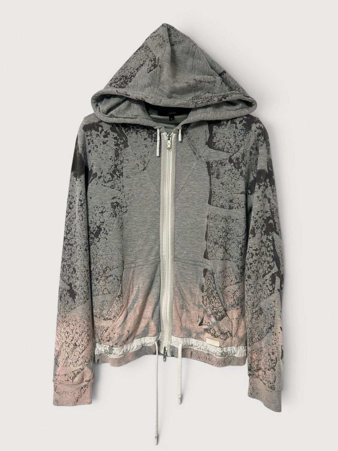 Gucci by Frida Giannini  2009 Paneled Skull Zip Hoodie