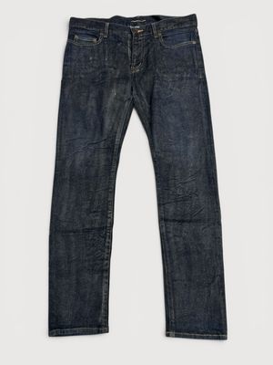 Saint Laurent Paris by Hedi Slimane  FW2016 D02 Indigo Waxed Denim