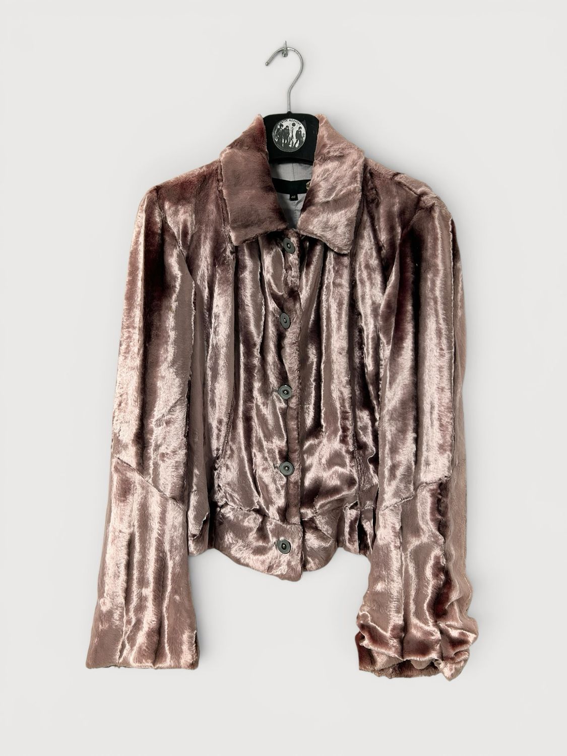 Cavalli AW2004 Faux Fur Patchwork Jacket