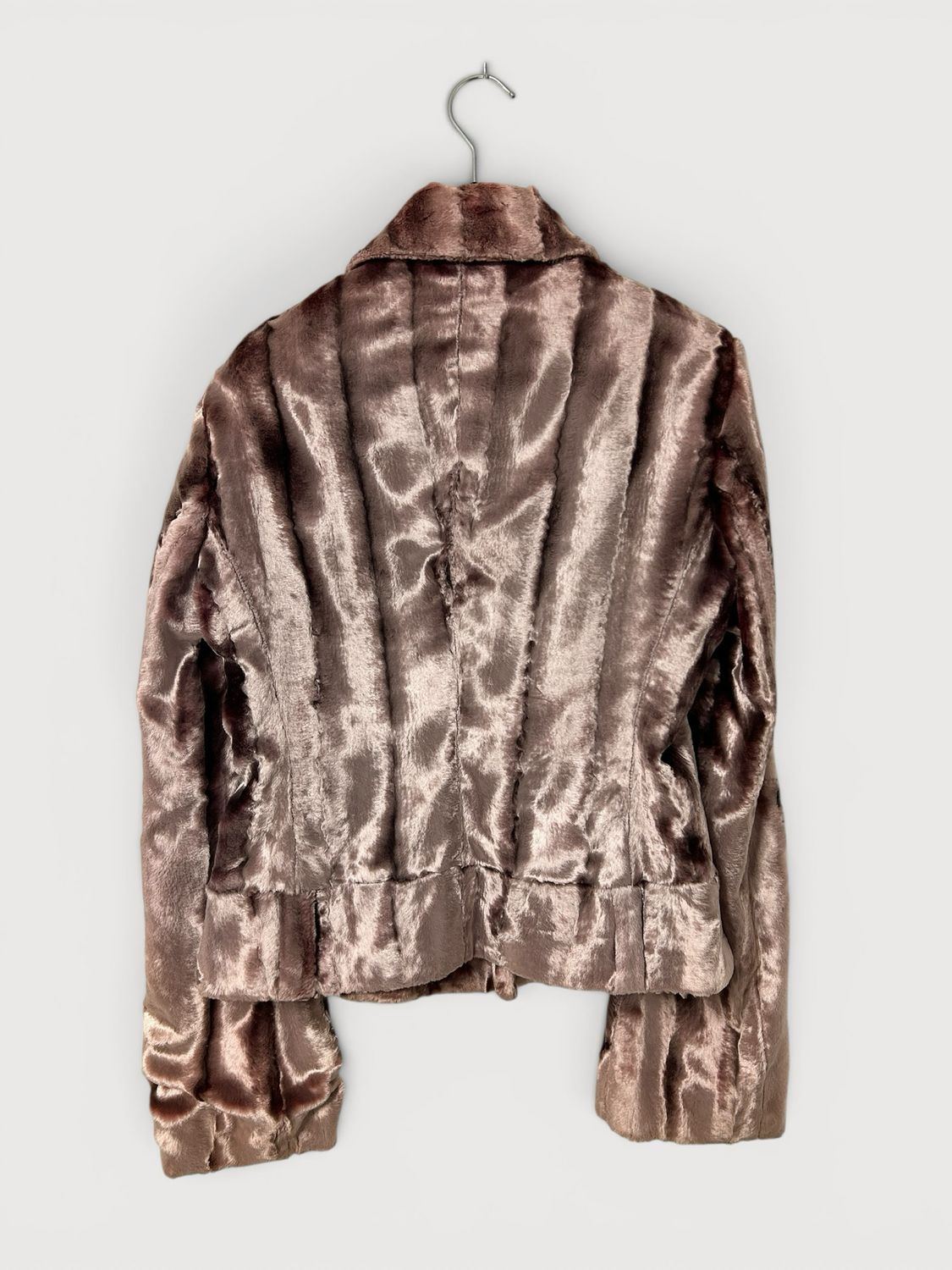Cavalli AW2004 Faux Fur Patchwork Jacket