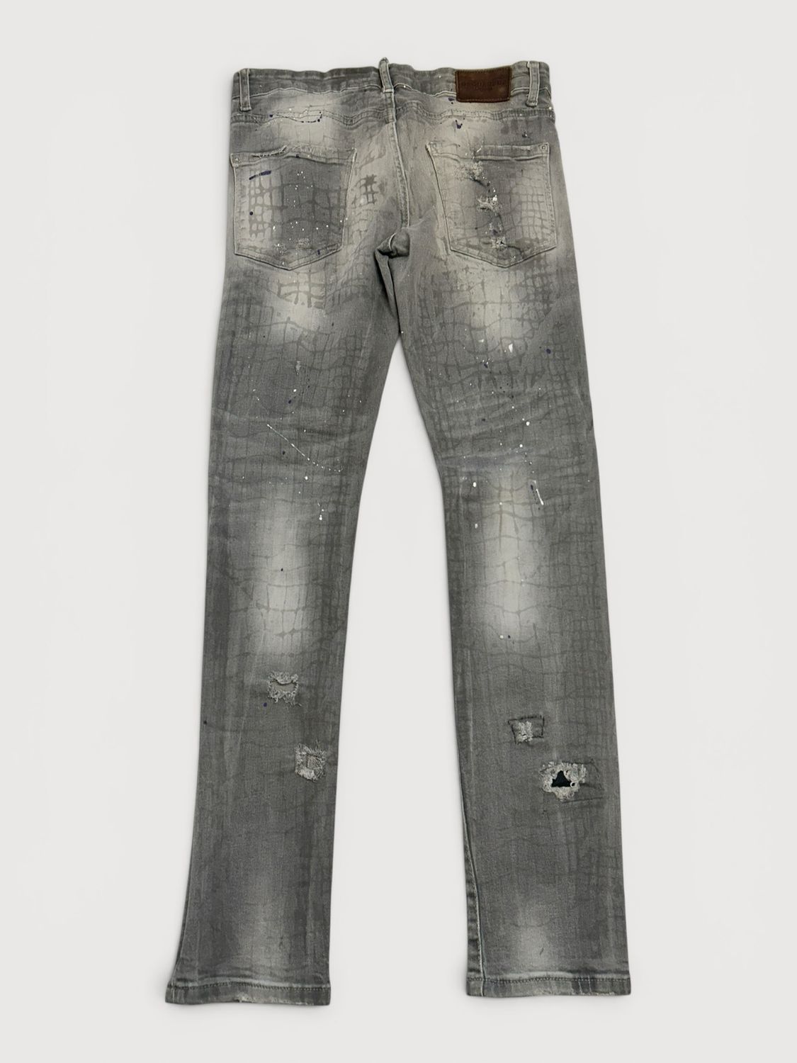 Dsquared2 by Dean &amp; Dan Caten  FW2016 Distressed Croc Washed Denim