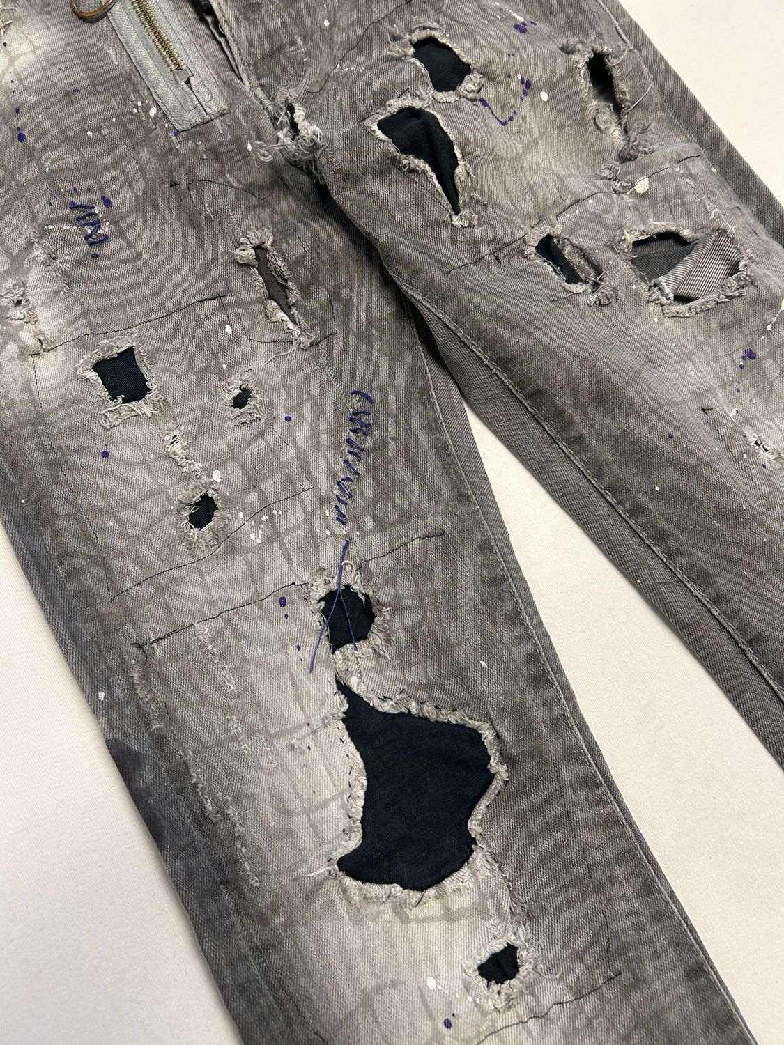 Dsquared2 by Dean &amp; Dan Caten  FW2016 Distressed Croc Washed Denim