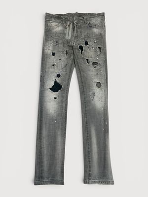 Dsquared2 by Dean &amp; Dan Caten  FW2016 Distressed Croc Washed Denim