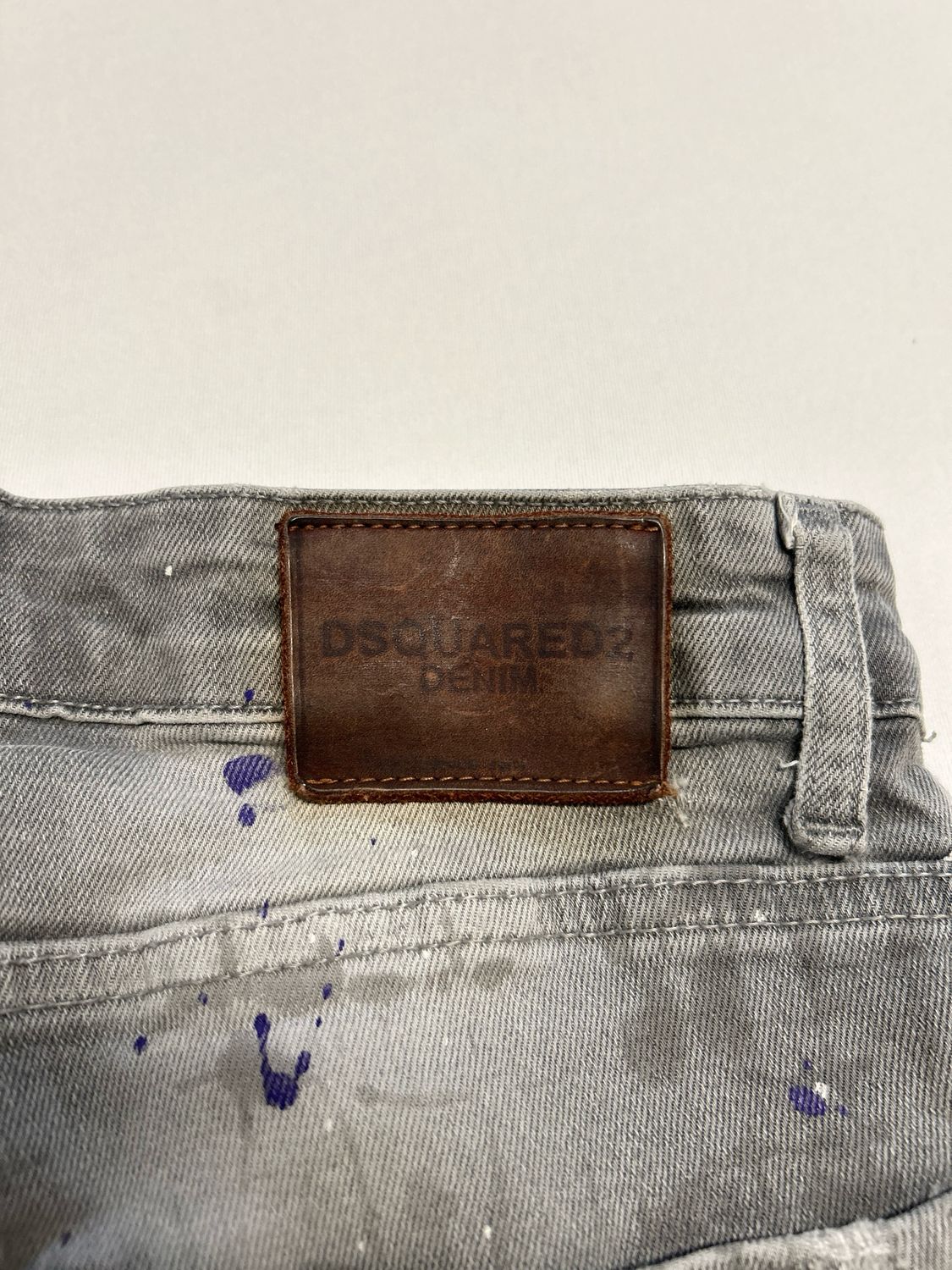 Dsquared2 by Dean &amp; Dan Caten  FW2016 Distressed Croc Washed Denim