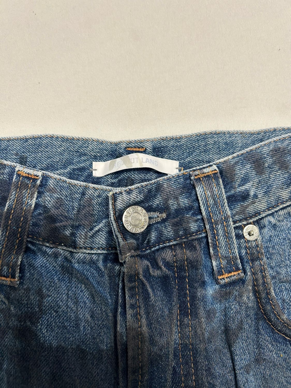 Helmut Lang  SS2018 Distressed Marble Wash Denim