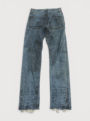 Helmut Lang  SS2018 Distressed Marble Wash Denim