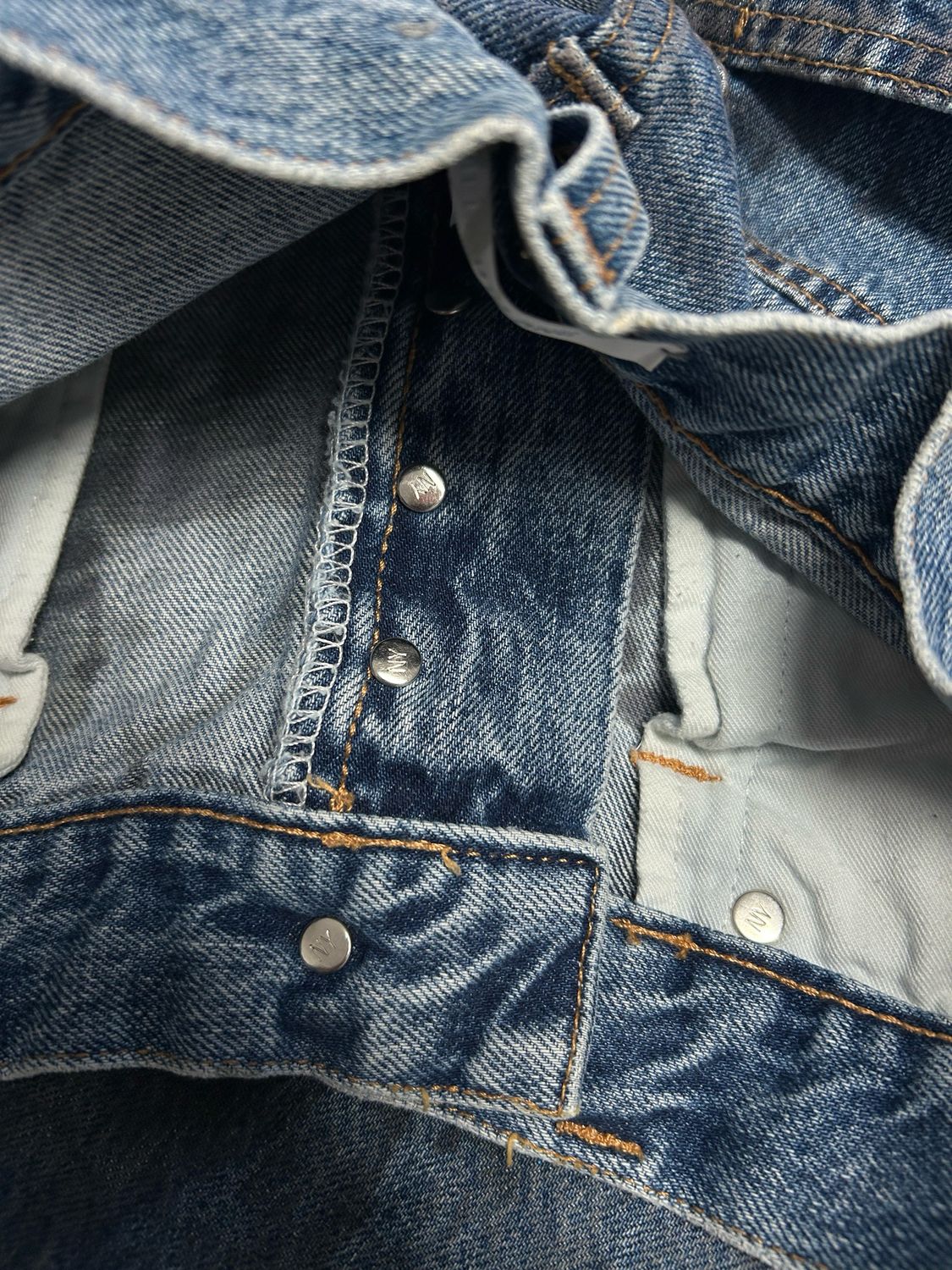 Helmut Lang  SS2018 Distressed Marble Wash Denim