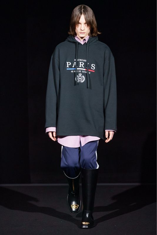 Balenciaga by Demna Gvasalia  FW2019 Paris Rue de Sèvres Hoodie