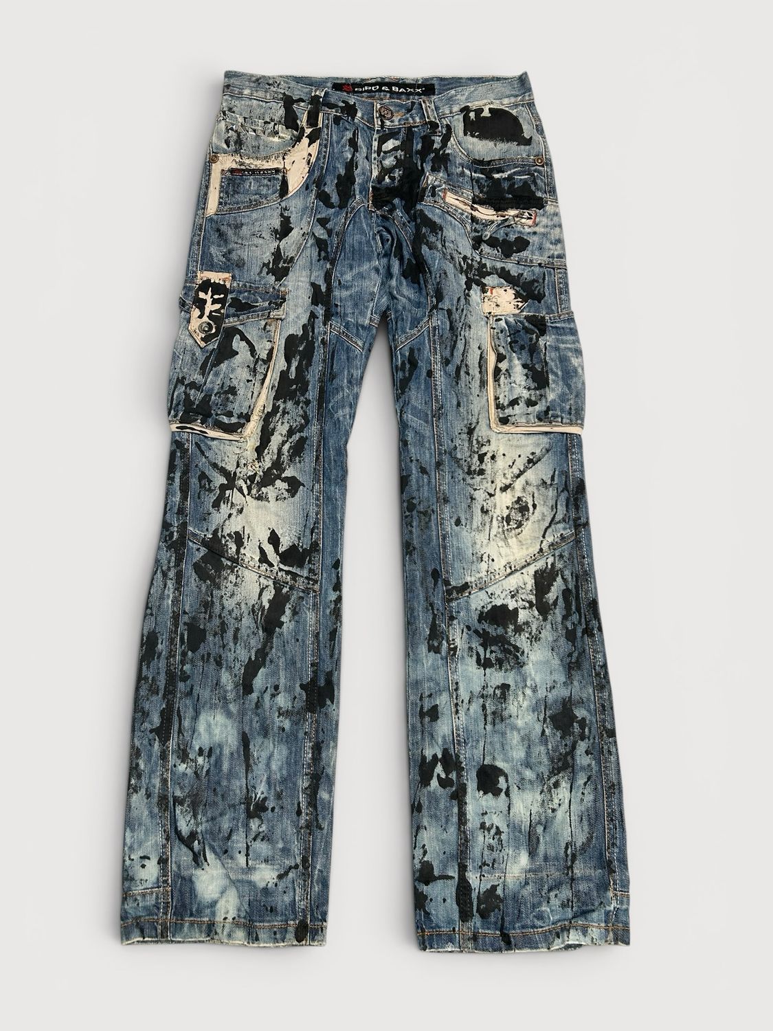 Cipo &amp; Baxx  Studded Multi Pocket Carpenter Denim