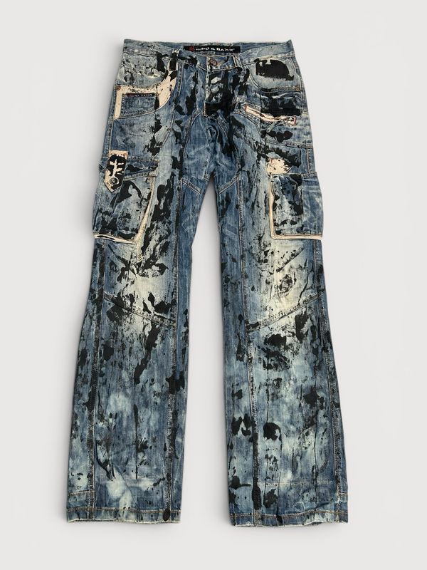 Cipo &amp; Baxx  Studded Multi Pocket Carpenter Denim