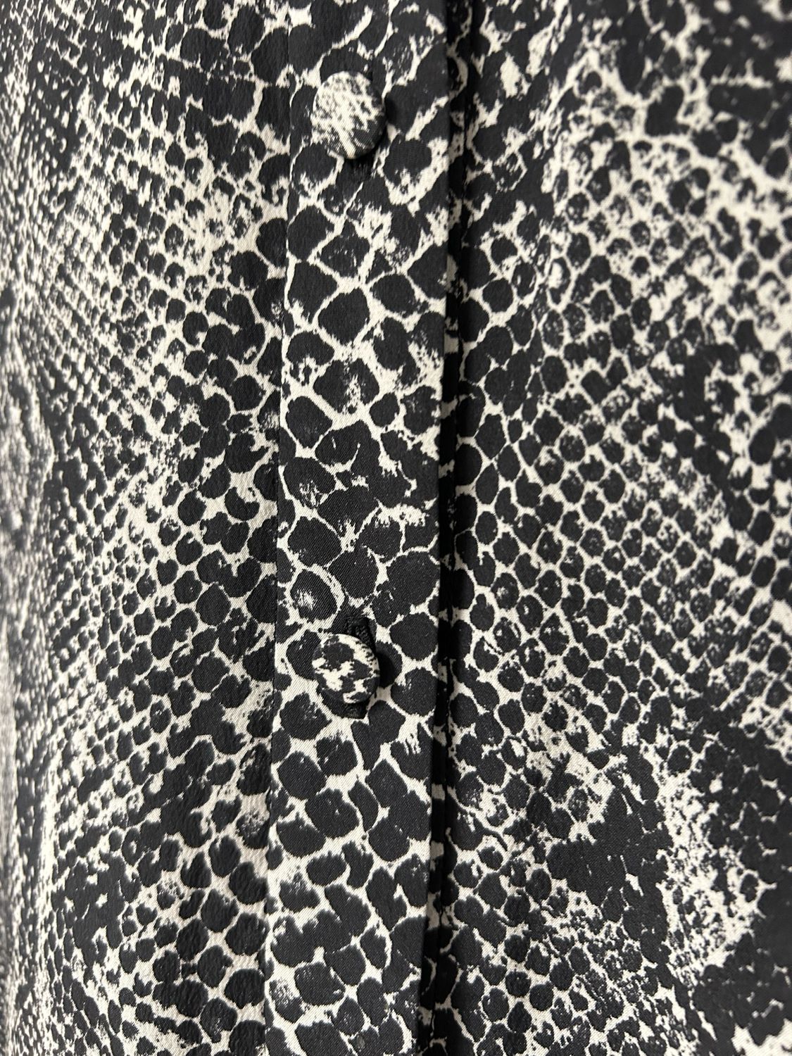 Saint Laurent Paris by Hedi Slimane  SS2013 Sample Python Print Half Placket Silk Shirt