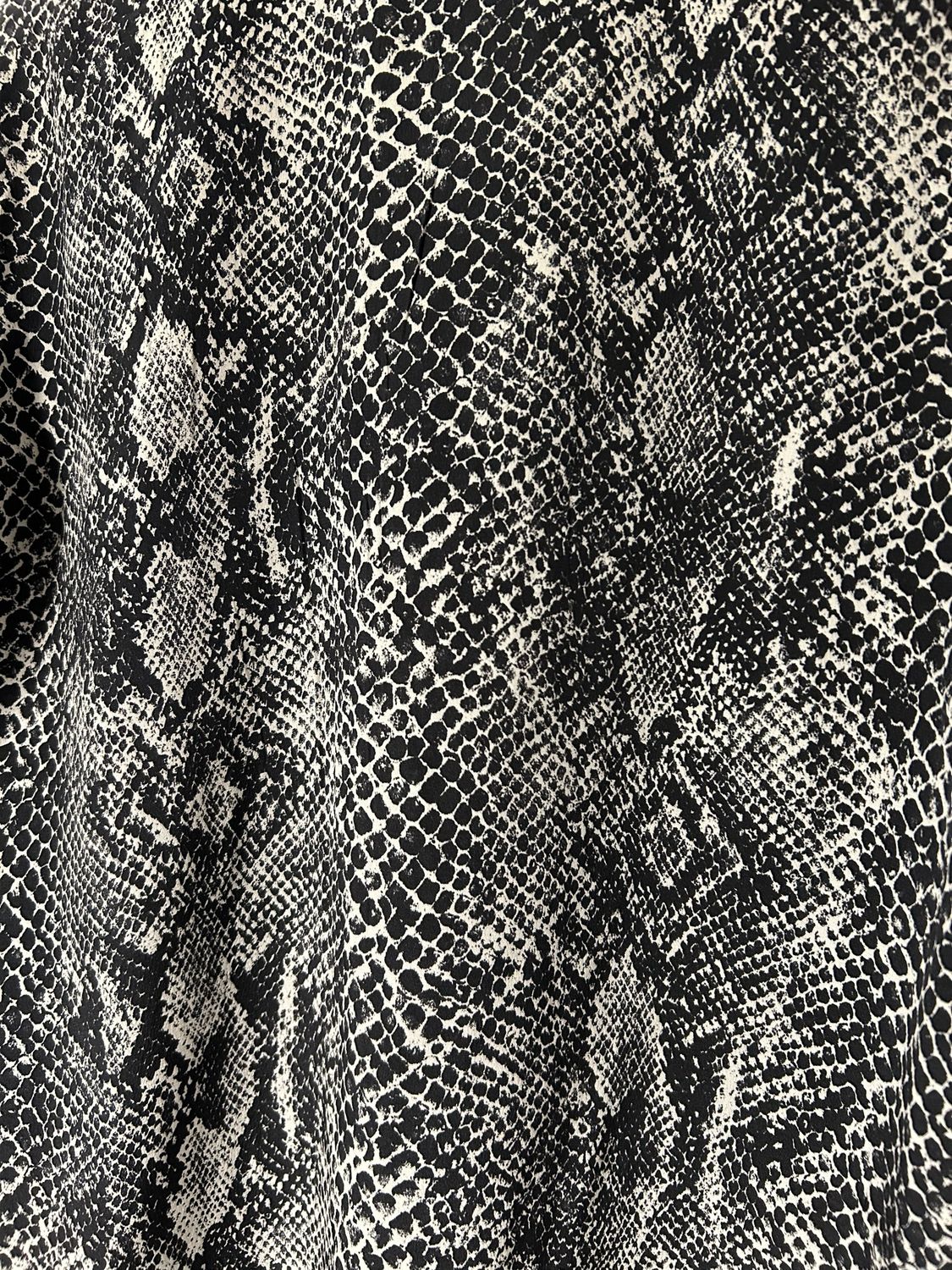 Saint Laurent Paris by Hedi Slimane  SS2013 Sample Python Print Half Placket Silk Shirt