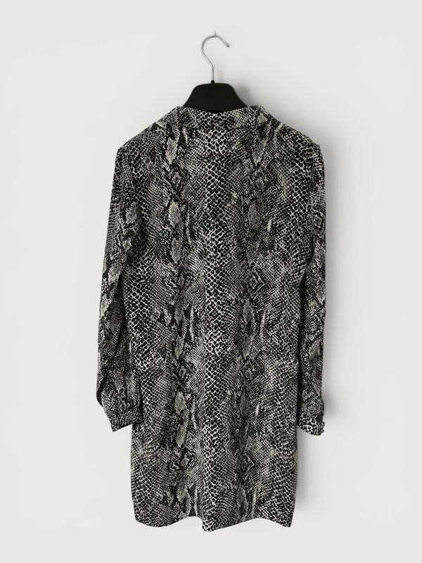 Saint Laurent Paris by Hedi Slimane  SS2013 Sample Python Print Half Placket Silk Shirt