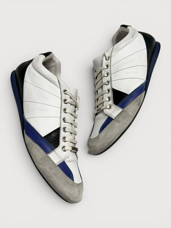 Dior Homme by Kris Van Assche 2009 B83 Panelled Leather &amp; Suede Sneaker