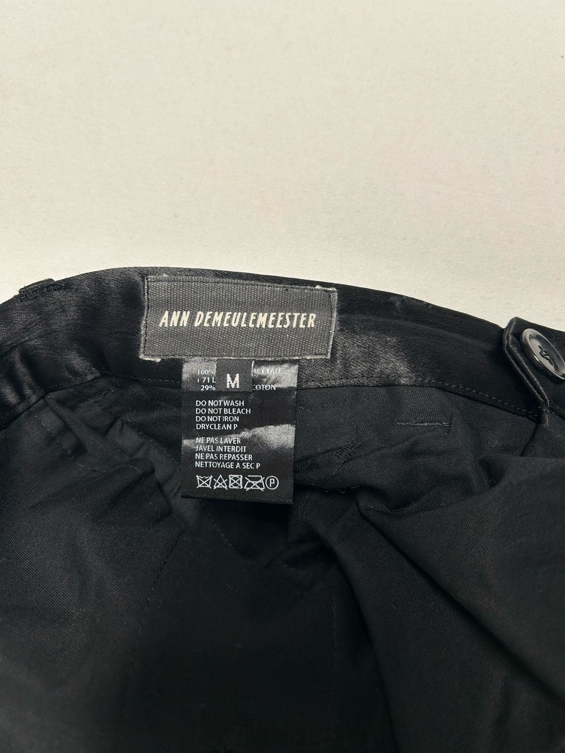 Ann Demeulemeester  Silk Trousers